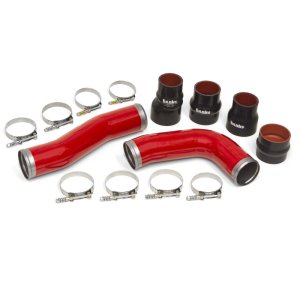 Ram 3500 Boost Tubes - Banks Power - 3.5-inch Mandrel Bent - Red - `10-`12
